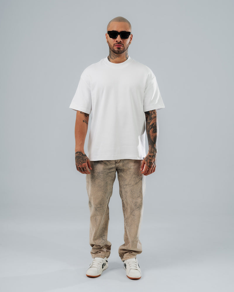 Camiseta Blanca Básica Regular - 300 Grs