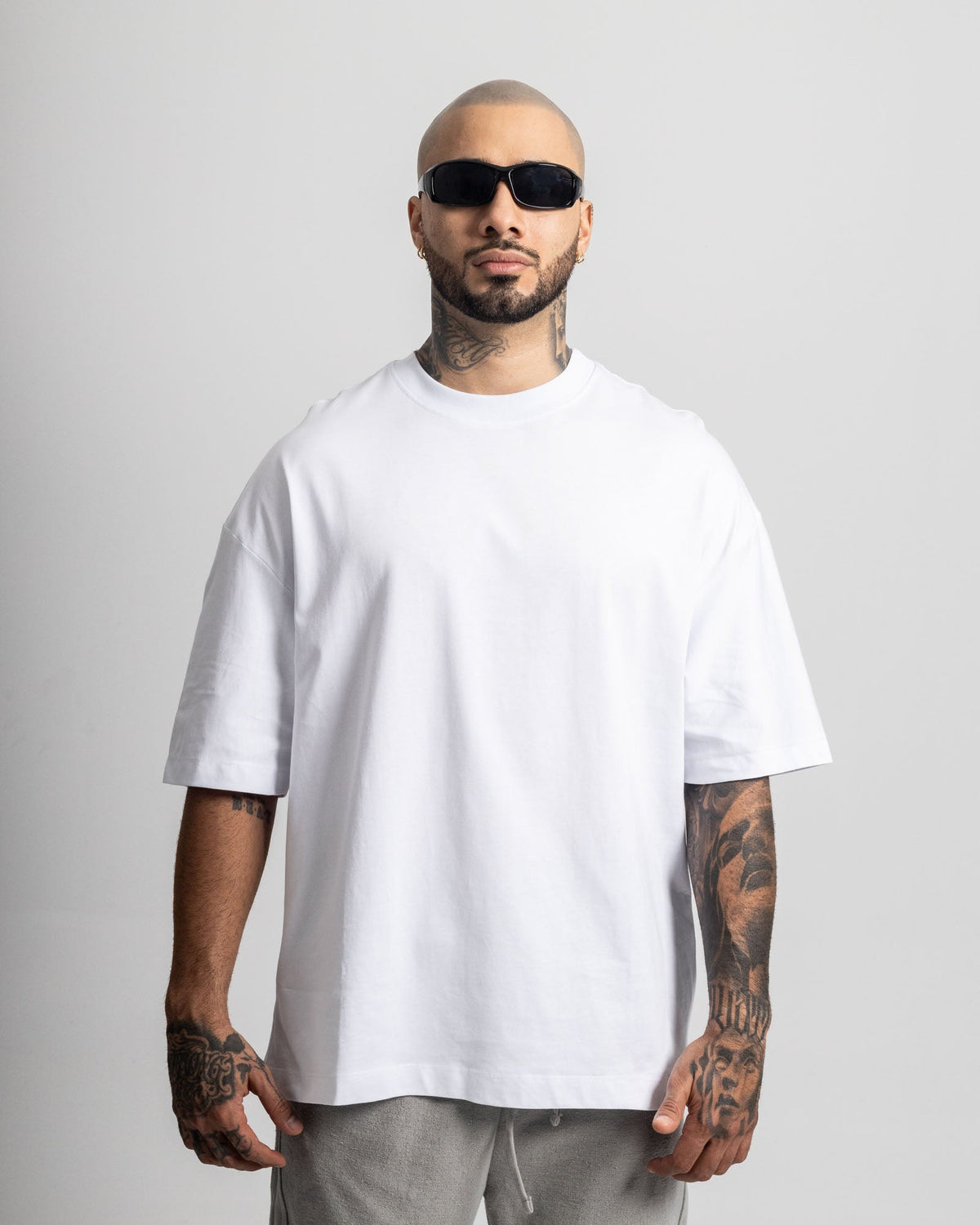 Camiseta básica blanca oversize